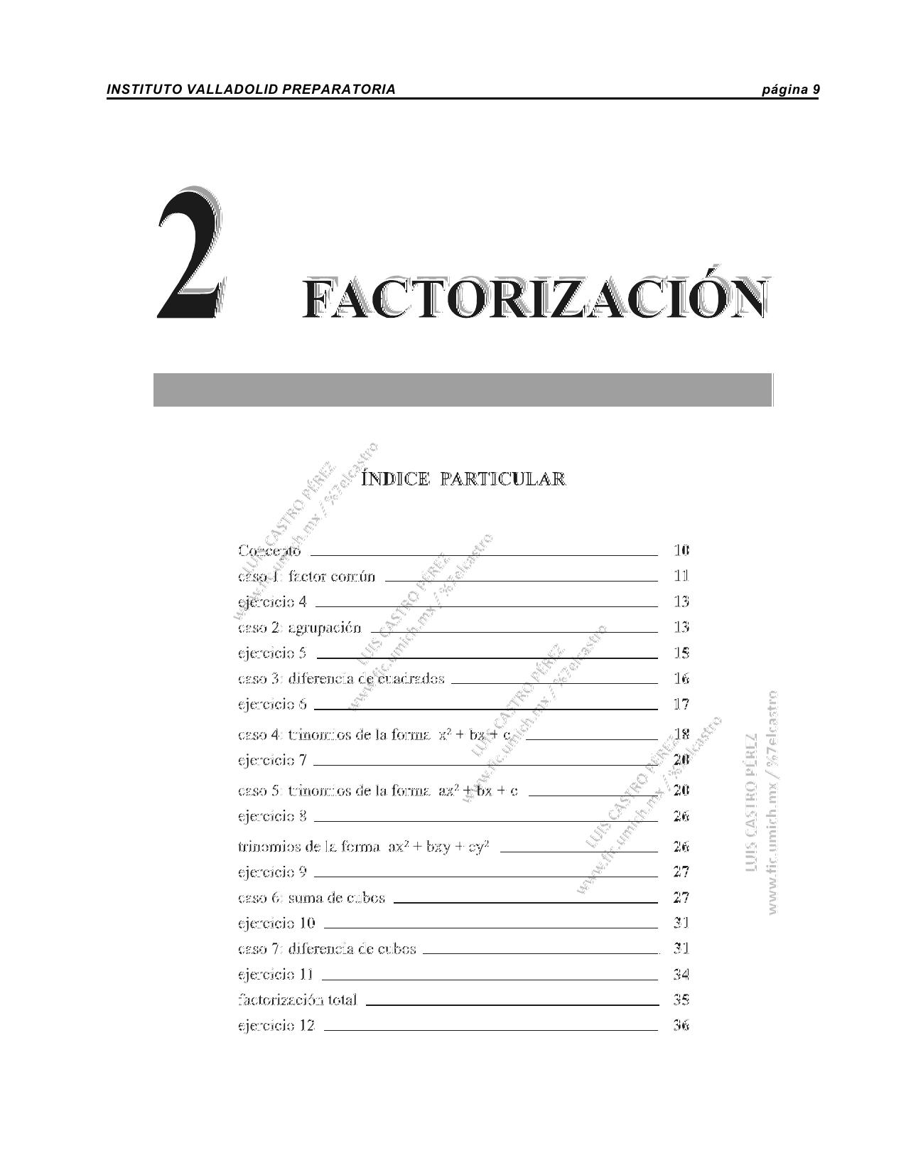 Factorización