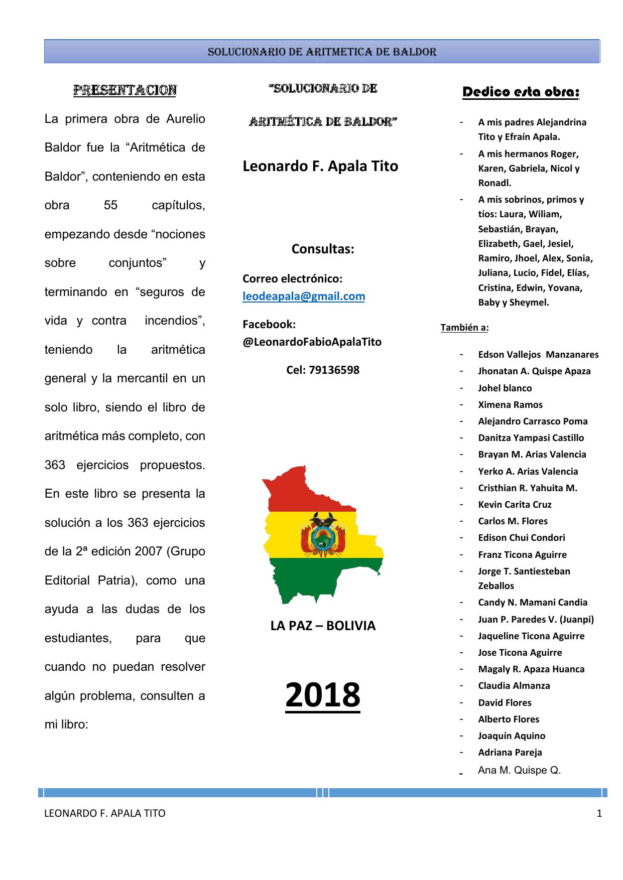 Aritmética Sulucionario