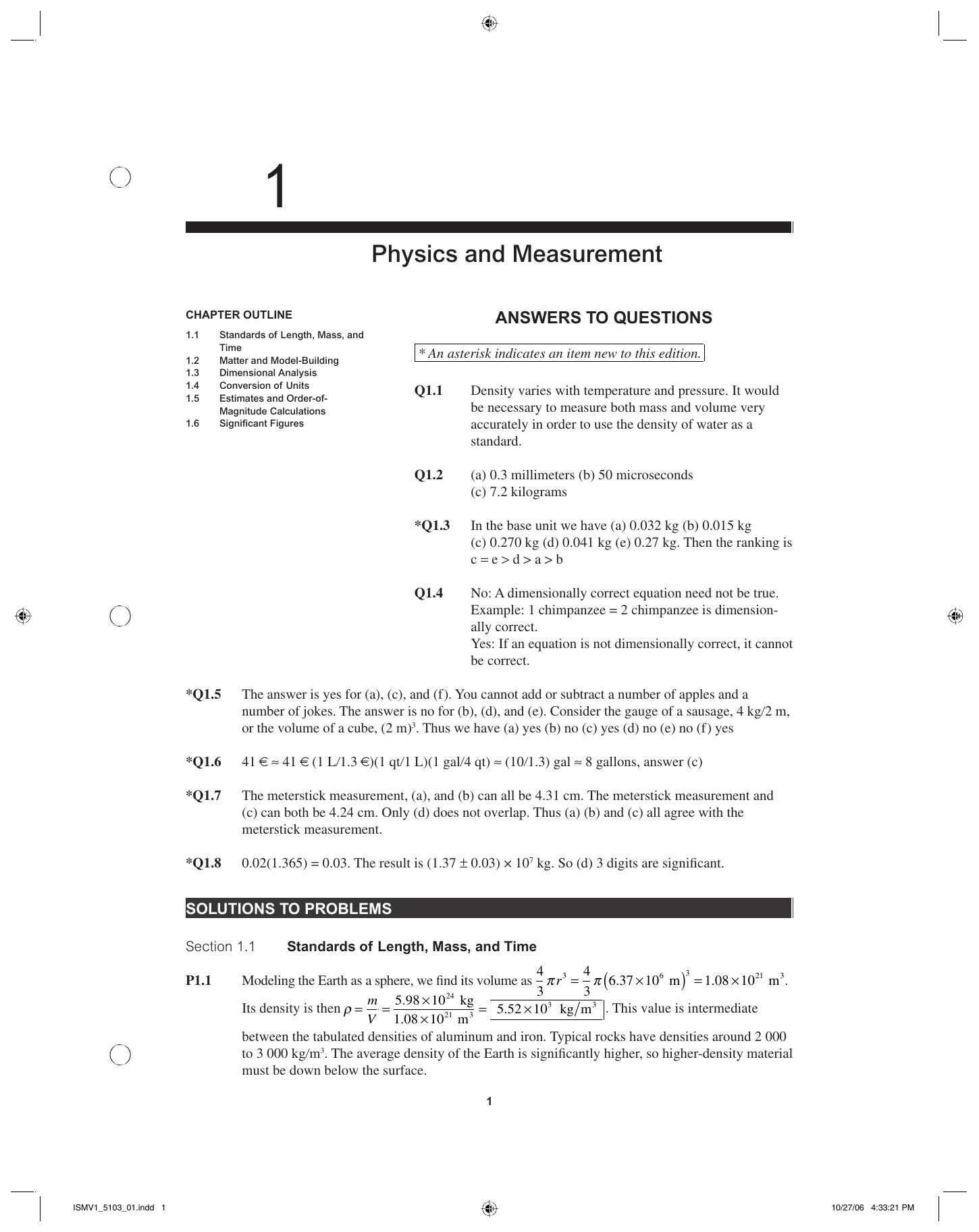 Física para Ciencias e Ingeniería Vol.1 Solucionario