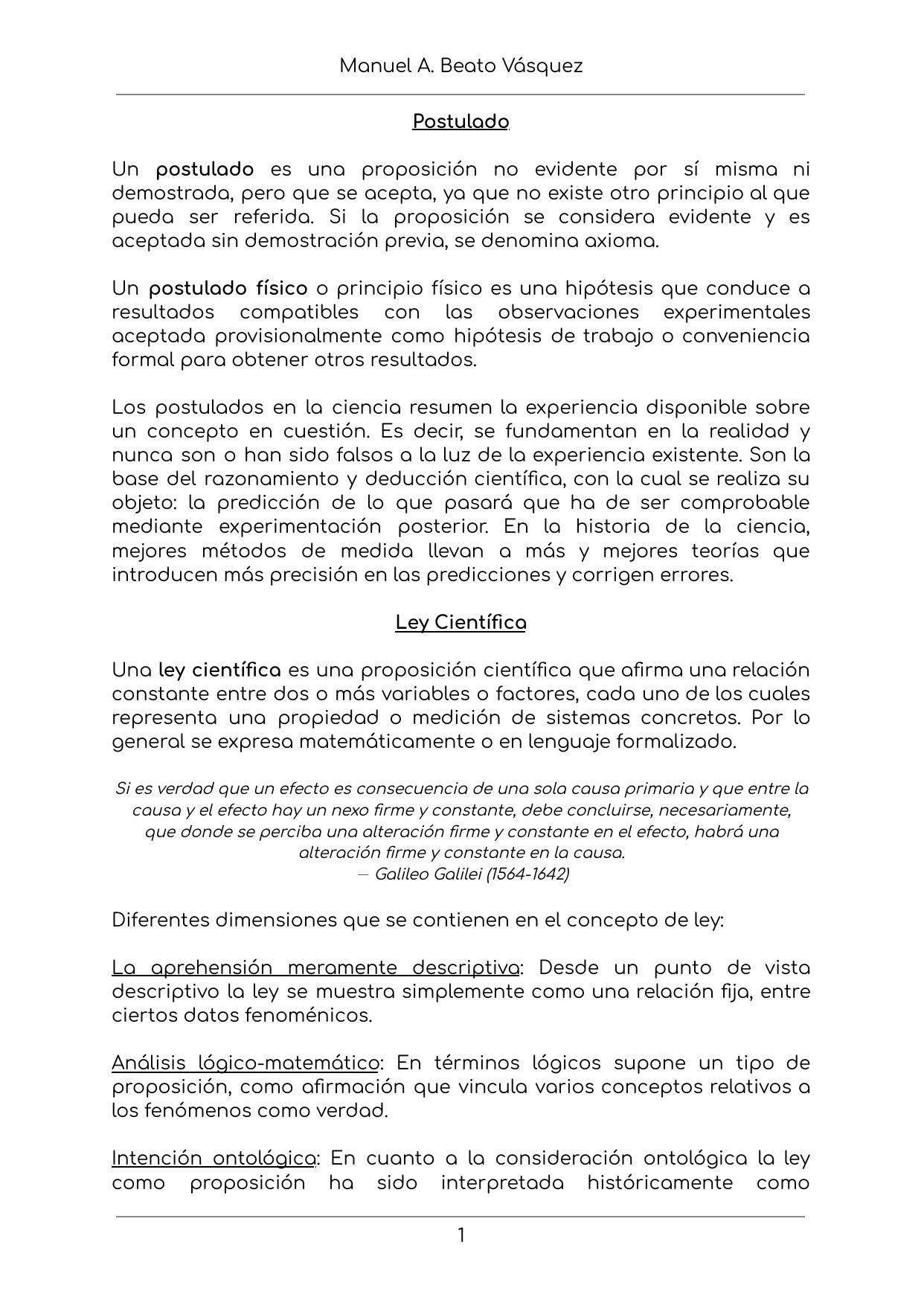 Filosofía de la Ciencia