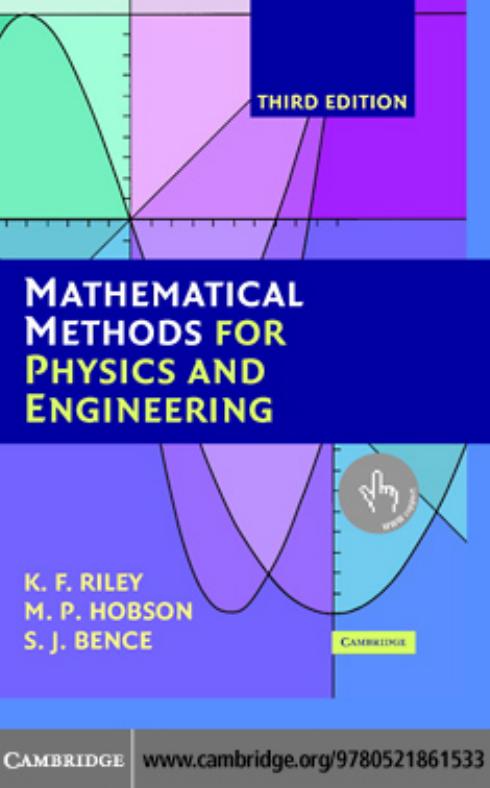 Mathematical Methods For Physics And Engineering